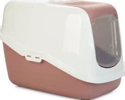 Discount Savic Katzentoilette Nestor rosa /weiß 56 x 39 x 39 cm Katzentoiletten & Zubehör