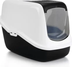 Online Savic Katzentoilette Nestor schwarz/weiß 56 x 39 x 39 cm Katzentoiletten & Zubehör