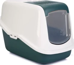 Clearance Savic Katzentoilette Nestor grün/weiß 56 x 39 x 39 cm Katzentoiletten & Zubehör