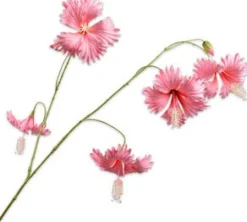 Best Silk-Ka Kunstblume Hibiskus rosa 111 cm Kunstblumen