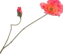 Online Silk-Ka Kunstblume Mohn dunkelrosa 75 cm Kunstblumen