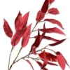 Best Silk-Ka Kunstzweig Eucalyptus 119 cm rot Weihnachtszweige & -Blumen