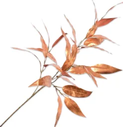 Outlet Silk-Ka Kunstzweig Eukalyptus 114 cm orange braun Künstliche Deko-Zweige