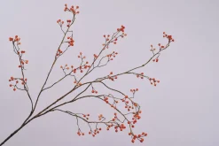 New Silk-ka Kunstzweig mit Beeren orange 133 cm Künstliche Deko-Zweige