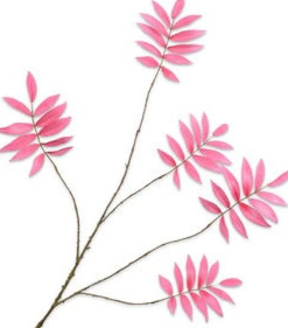 Discount Silk-Ka Kunstzweig Rhus rosa 103 cm Künstliche Deko-Zweige