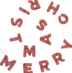 Sale Sjaal met Verhaal Weihnachtsgirlande Merry Christmas rosa 20 x 30 x 5 cm Weihnachtskugeln & -Anhänger