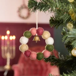 Sale Sjaal met Verhaal Weihnachtsanhänger Kranz D 9 H 3 cm Weihnachtskugeln & -Anhänger