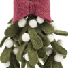 New Sjaal met Verhaal Weihnachtsanhänger Mistel grün / weiß / rot 26 x 14 x 5 cm Weihnachtskugeln & -Anhänger