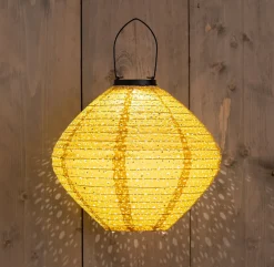 Best Solarleuchte Marrakesh gelb D 29 H 25 cm Solar Gartenleuchten|Außenleuchten Hängend