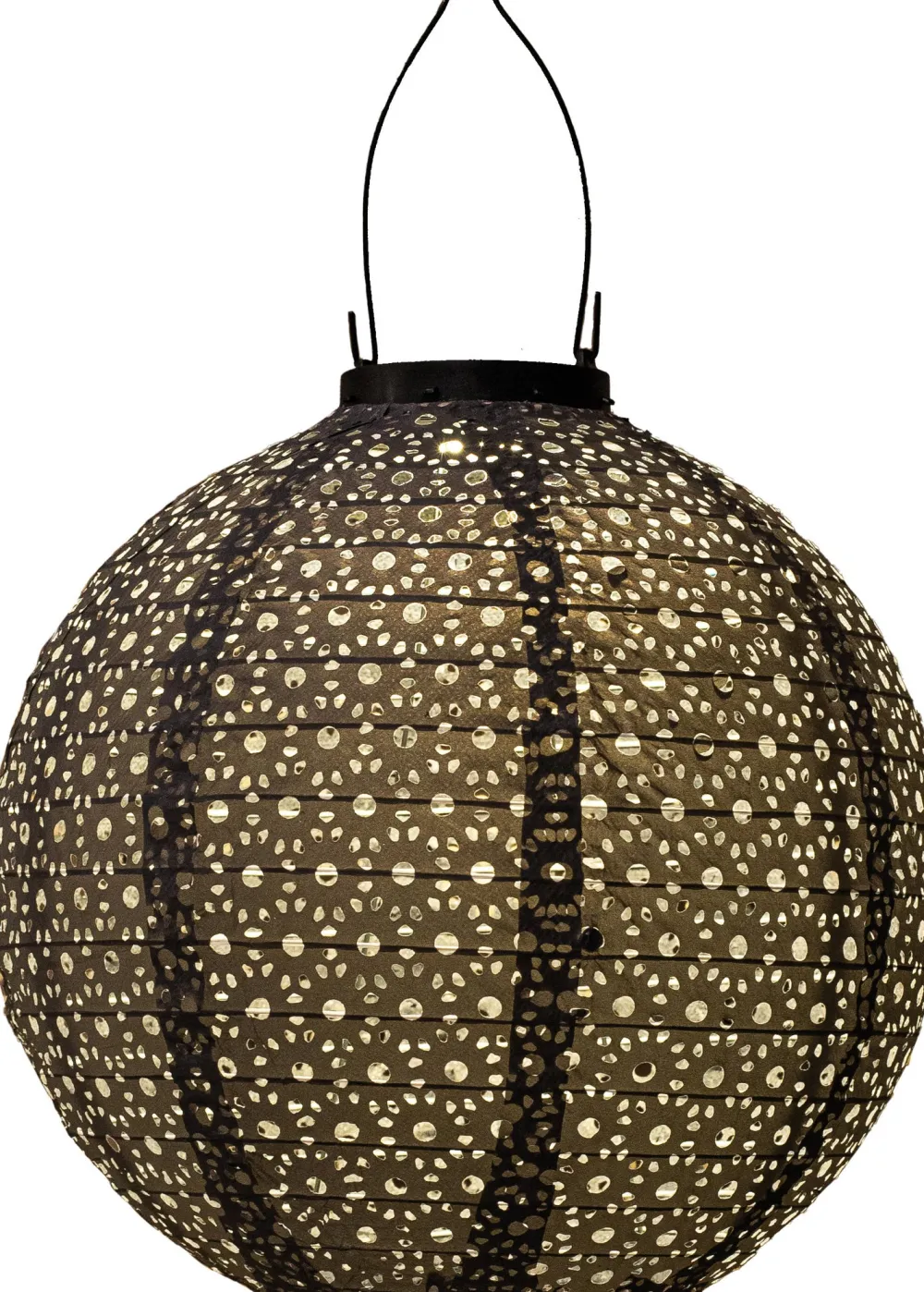 Hot Solarleuchte Marrakesh grau D 25,5 H 25,5 cm Solar Gartenleuchten|Außenleuchten Hängend