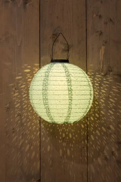 Clearance Solarleuchte Marrakesh grün D 25,5 H 25,5 cm Solar Gartenleuchten