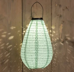 Clearance Solarleuchte Marrakesh grün D 20 H 29 cm Solar Gartenleuchten|Außenleuchten Hängend