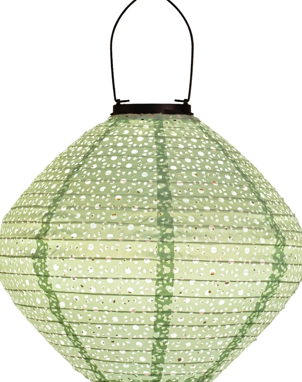 New Solarleuchte Marrakesh grün D 25 H 29 cm Außenleuchten Hängend|Solar Gartenleuchten