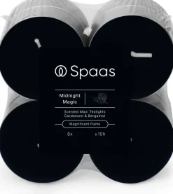 Best Spaas Duftkerze Essential collection Midnight Magic blau 10 Std. D 6 H 2,1 cm 8 St. Teelichter|Duftkerzen