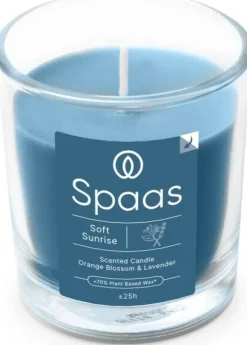 Online Spaas Duftkerze Essential Collection Soft Sunrise blau 25 Stunden D 7,3 H 8,3 cm Kerzen Im Glas|Duftkerzen
