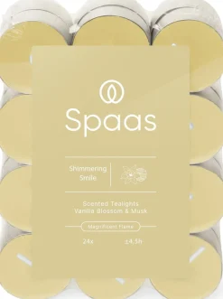 Hot Spaas Duftkerze Essential Collection Shimmering Smile beige 4,5 Stunden D 3,9 H 1,6 cm 24 St. Teelichter|Duftkerzen