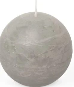 Hot Spaas Kugelkerze Essential collection grau 24 Std. D 8 H 8 cm Kugelkerzen