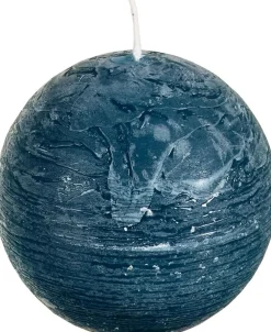 New Spaas Kugelkerze Rustic blau-grün 40 Std. D 10 cm Kugelkerzen