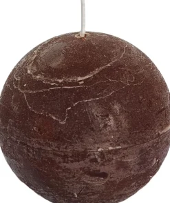 Sale Spaas Kugelkerze Rustic dunkelbraun 40 Std. D 10 cm Kugelkerzen