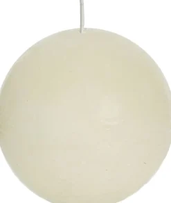 Spaas Kugelkerze Rustic elfenbein 40 Std. D 10 cm Kugelkerzen