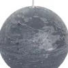 Outlet Spaas Kugelkerze Rustic grau 40 Std. D 10 cm Kugelkerzen