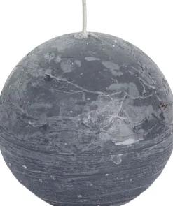 Outlet Spaas Kugelkerze Rustic grau 40 Std. D 10 cm Kugelkerzen