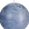 Best Spaas Kugelkerze Rustic grau-blau 24 Std. D 8 cm Kugelkerzen