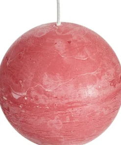 Outlet Spaas Kugelkerze Rustic hellrosa 24 Std. D 8 cm Kugelkerzen