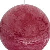 Discount Spaas Kugelkerze Rustic rot 40 Std. D 10 cm Kugelkerzen