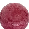 Clearance Spaas Kugelkerze Rustic rot 24 Std. D 8 cm Kugelkerzen