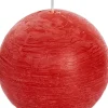 Clearance Spaas Kugelkerze Rustic rot 40 Std. D 10 cm Kugelkerzen