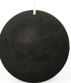 New Spaas Kugelkerze Rustic schwarz 24 Std. D 8 cm Kugelkerzen