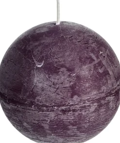 Online Spaas Kugelkerze Rustic violett 40 Std. D 10 cm Kugelkerzen