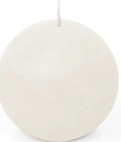 Clearance Spaas Kugelkerze Rustic weiß 24 Std. D 8 cm Kugelkerzen