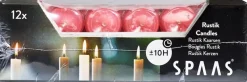 Best Spaas Stabkerzen Rustic hellrosa H 25 cm 12 St. Stabkerzen