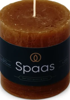 New Spaas Stumpenkerze Essential collection braun 25 Std. D 7 H 7 cm Stumpenkerzen