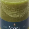 New Spaas Stumpenkerze Essential collection olivgrün 95 Std. D 10 H 13 cm Stumpenkerzen
