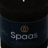 Spaas Stumpenkerze Essential collection schwarz 25 Std. D 7 H 7 cm Stumpenkerzen