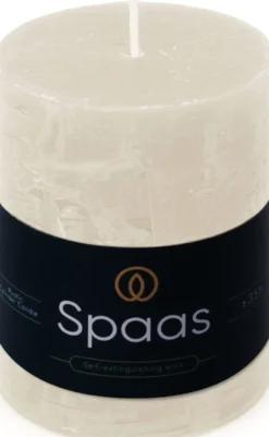 Discount Spaas Stumpenkerze Essential collection weiß 35 Std. D 7 H 9,5 cm Stumpenkerzen