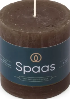 Best Spaas Stumpenkerze Essential collection dunkelbraun 25 Std. D 7 H 7 cm Stumpenkerzen