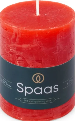 Discount Spaas Stumpenkerze Essential collection rot 35 Std. D 7 H 9,5 cm Stumpenkerzen