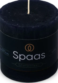 Spaas Stumpenkerze Essential collection blau 25 Std. D 7 H 7 cm Stumpenkerzen