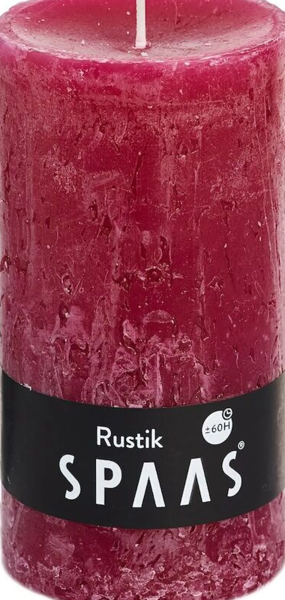 Online Spaas Stumpenkerze Rustic rot D 7 cm H 13 cm Stumpenkerzen