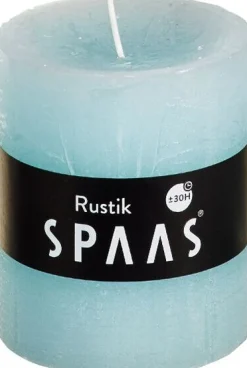 Hot Spaas Stumpenkerze Rustic blau D 7 cm H 8 cm Stumpenkerzen