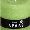 Hot Spaas Stumpenkerze Rustic hellgrün D 10 cm H 10 cm Stumpenkerzen