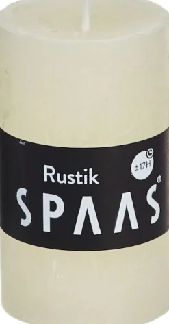 Hot Spaas Stumpenkerze Rustic elfenbein D 4,8 cm H 8 cm Stumpenkerzen