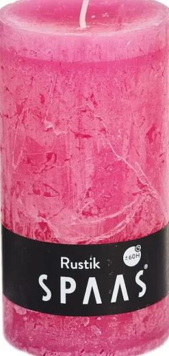 Hot Spaas Stumpenkerze Rustic pink D 7 cm H 13 cm Stumpenkerzen