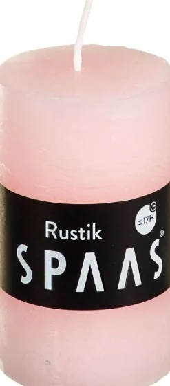 New Spaas Stumpenkerze Rustic rosa D 4,8 cm H 8 cm Stumpenkerzen