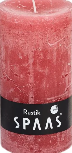 Spaas Stumpenkerze Rustic hellrosa D 7 cm H 13 cm Stumpenkerzen