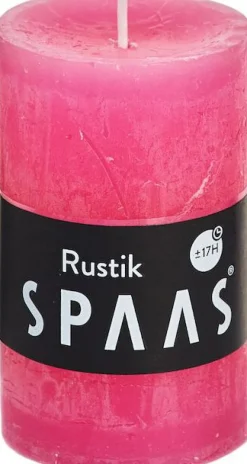 Spaas Stumpenkerze Rustic pink D 4,8 cm H 8 cm Stumpenkerzen